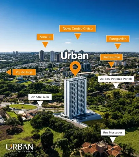 Apartamento à venda em Maringá, Vila Marumby, com 2 quartos, com 78 m², Urban