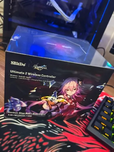 Controle Sem Fio 8BitDo Ultimate 2 para PC e Android - Evernight (Oficialmente Licenciado 