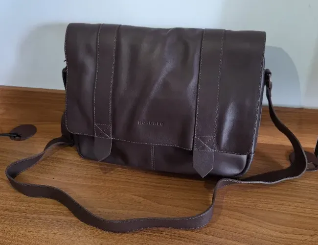 Bolsa carteiro de couro Nordweg NW066B
