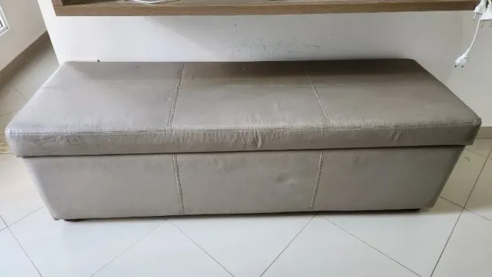 Puff bau estofado calcadeira ETNA