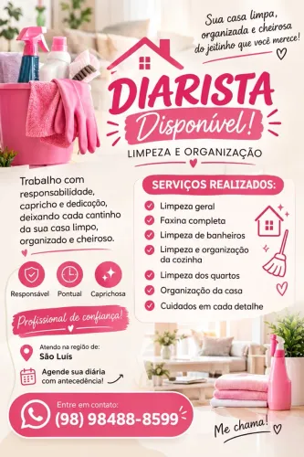? AGENDE SUA DIÁRIA! ? ? DIARISTA