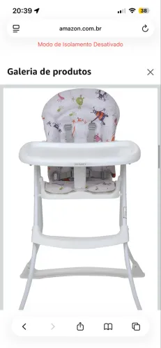 Cadeira alimentação burigotto 