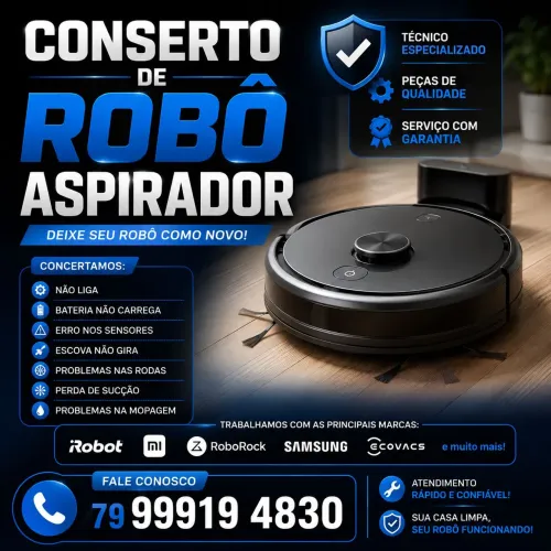 Conserto de Robô Aspirador