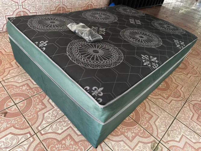 Promoção! Cama de Casal com Colchão - 20Cm de Colchão