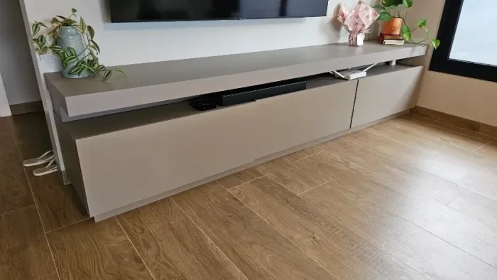 Rack em MDF para sala de TV