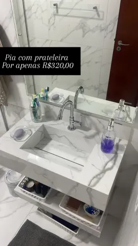 pias esculpidas em porcelanato