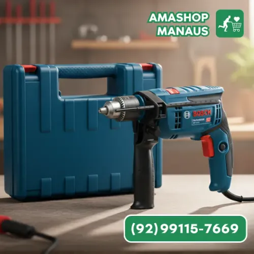 Furadeira Bosch GSB 650 RE Profissional 650W + Maleta