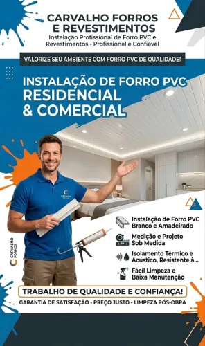 Instalação de forro pvc 