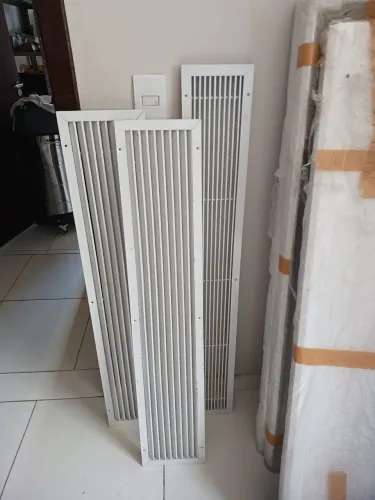 03 telas em alumínio ventilação  