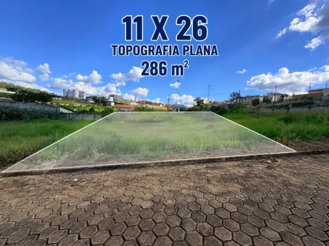 Terreno Plano 286 m2 Careaçu - MG Fácil acesso para Rodovia Fernão Dias
