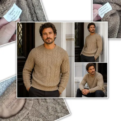 Pulôver Richards Vintage Masculino Alpaca Peruana Tam G
