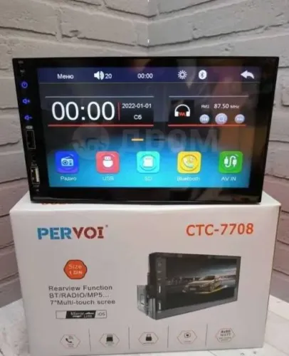 Central Multimídia 7 Polegadas 1 Din Pervoi CTC-7708