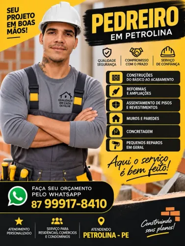 Pedreiro Disponível