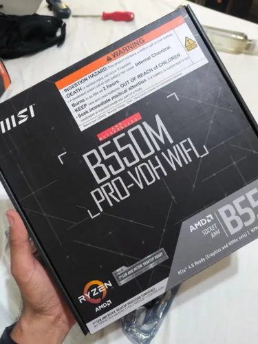 Placa Mãe (MSI B550M PRO-VDH WIFI)