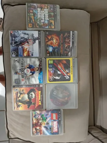 PS3 slim com jogos
