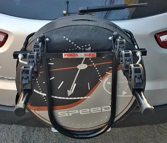 Suporte Transbike 3 Bicicletas fixado no Estepe do Carro - Produto Novo