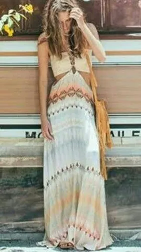 Vestido longo Farm
