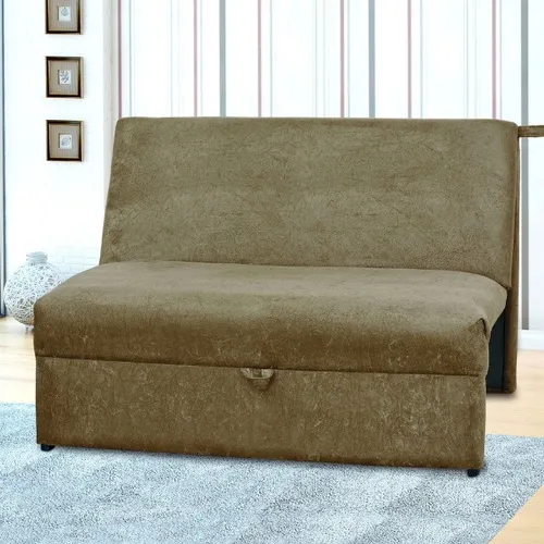 Sofa Cama Malu Jade Bege  Frete Grátis  - Até 12x S/ Juros