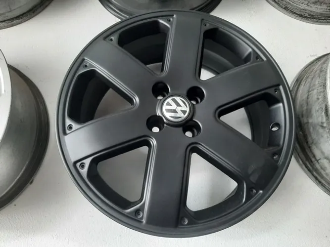 Roda aro 17 Vw Parati Trackfield preta fosca 4x100 jogo