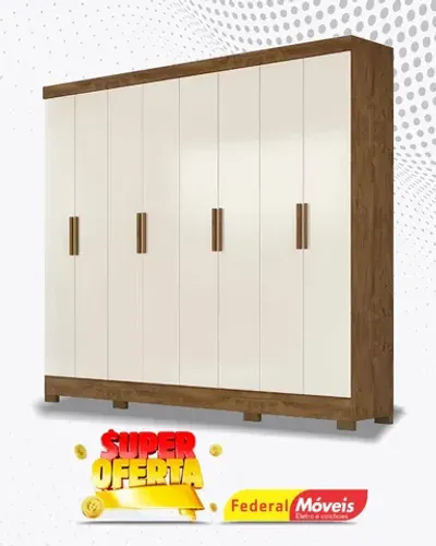 Guarda Roupa 8 Portas 4 Gavetas Super Lindo Fazemos Entrega