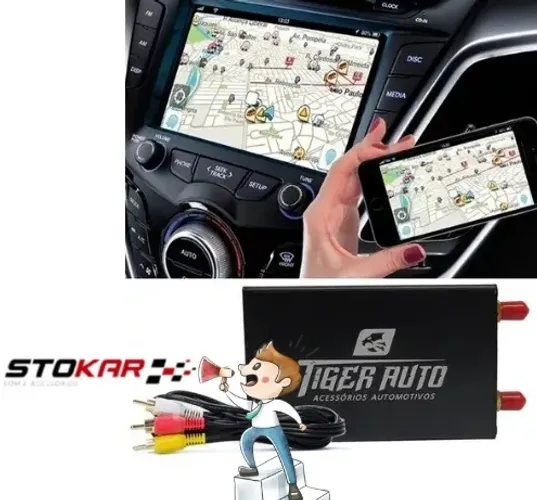 Espelhamento de Tela P/ Central multimídia Mirror Cast Wi-fi Universal Android IOS