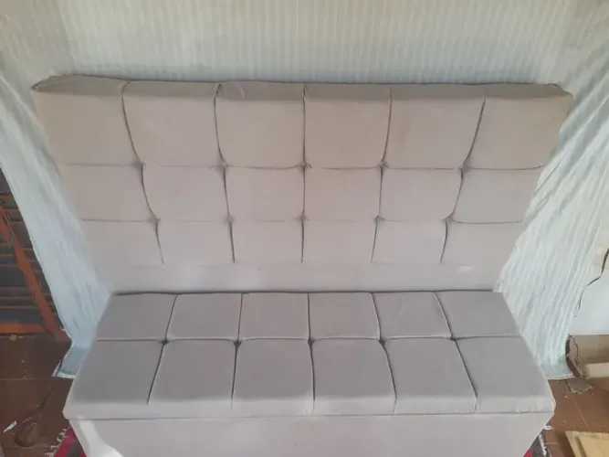 Cabeceira e baú recamier para cama casal a pronta entrega