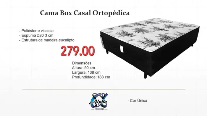 Cama Box Casal Ortopédica- ENTREGA HOJEEE!!