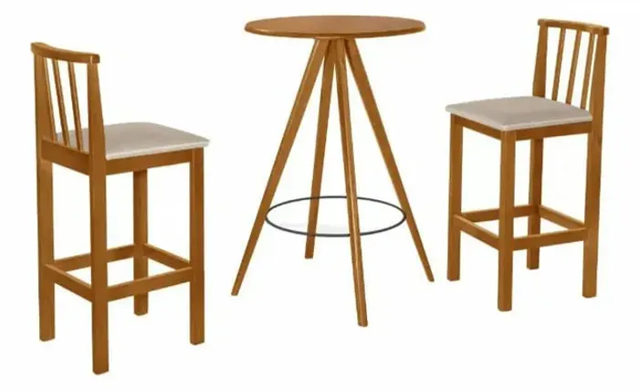 Mesa Bistrô Dubai com 2 banquetas **nova direto da indústria**