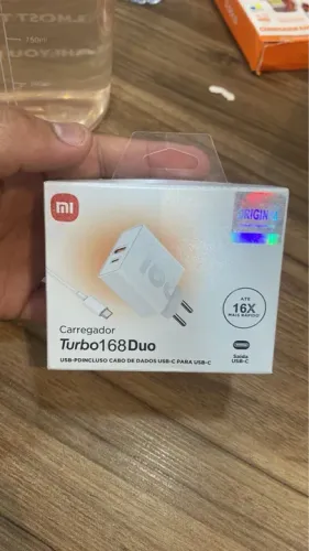 Carregador Xiaomi Turbo 168Duo até 16x mais rápido 