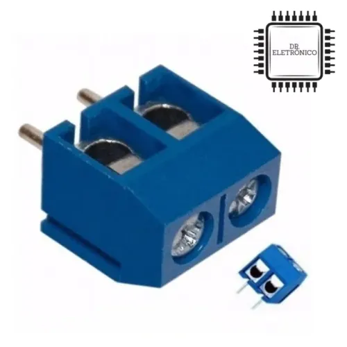 Conector Borne 2 Vias KRE- 2T (Passo 5mm)
