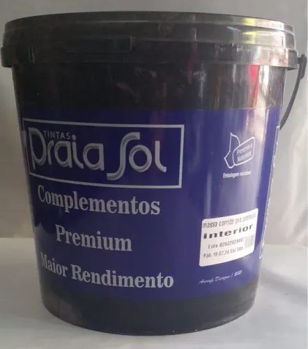Massa corrida PVA Galao  3,6l Marca Praia Sol 