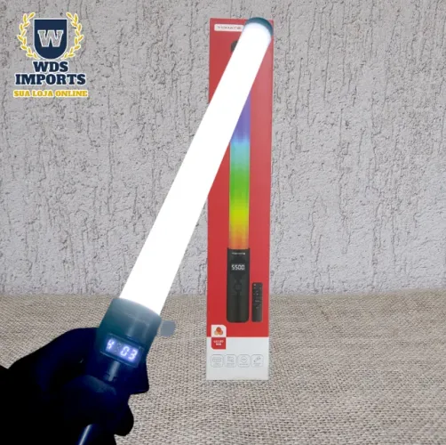 Luz para Fotos e Videos Bastão RGB