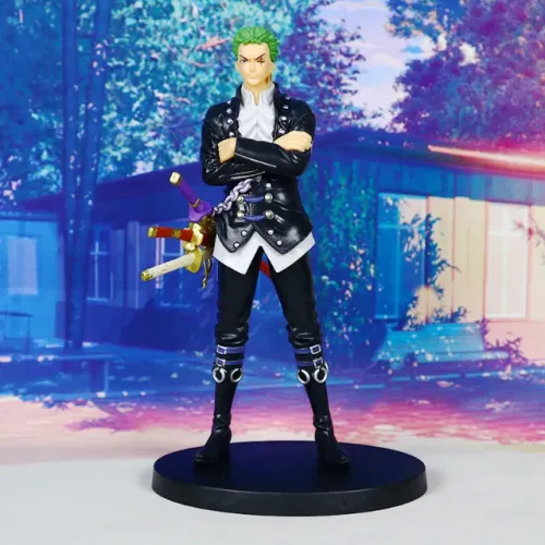 Action Figure Roronoa Zoro - Boneco Espadachim - Figura de Ação de One Piece com Suporte