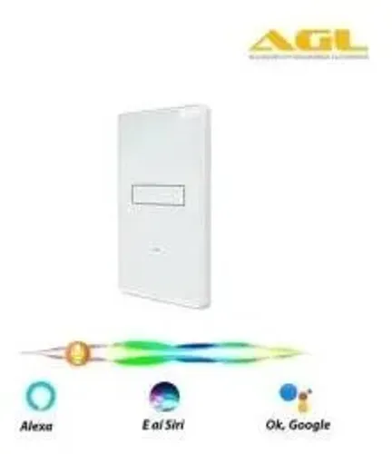 Interruptor inteligente touch AGL wi-fi 1 botão (novo)
