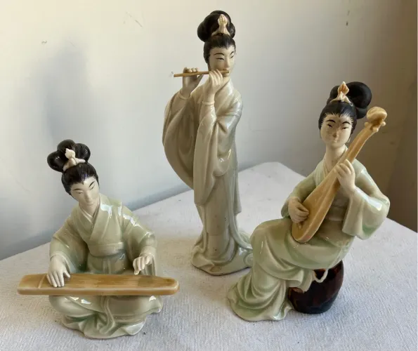 Estátuas Porcelana Musicistas 