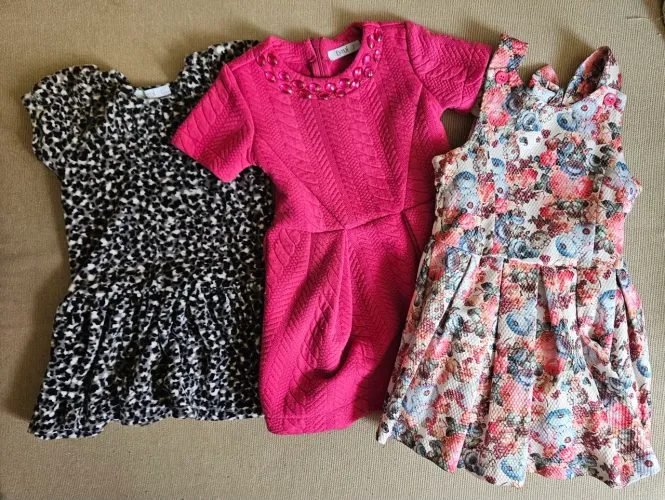 3 Vestidos infantis TYROL - Tamanho e 2 anos