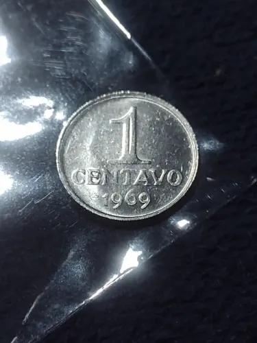 Moedas de 1 centavo de 1969