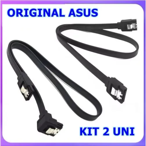 Cabos SATA - Original ASUS  - 6GB/s - ( KIT com 2 UNI ) - Para HD / SSD - 40cm - NOVOS OK