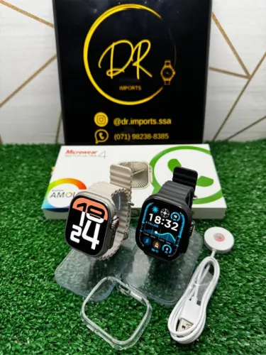 Relógio inteligente Smartwatch iwo Ultra 4 Plus Microwear Lançamento 2025 Séries 10 Amoled