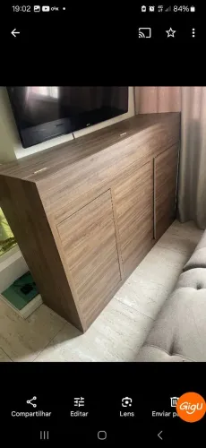 Movel para aquario 150x40 com luminaria laminado