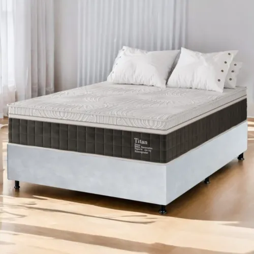 Colchão Terapêutico Massageador Titan D28 + Base Box  Pronta Entrega 