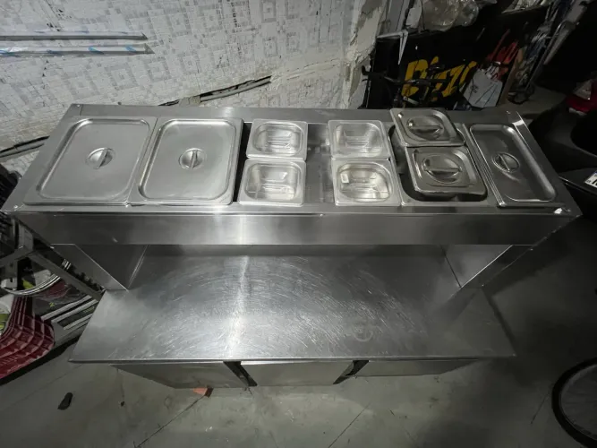 Condimentadora refrigerada inox