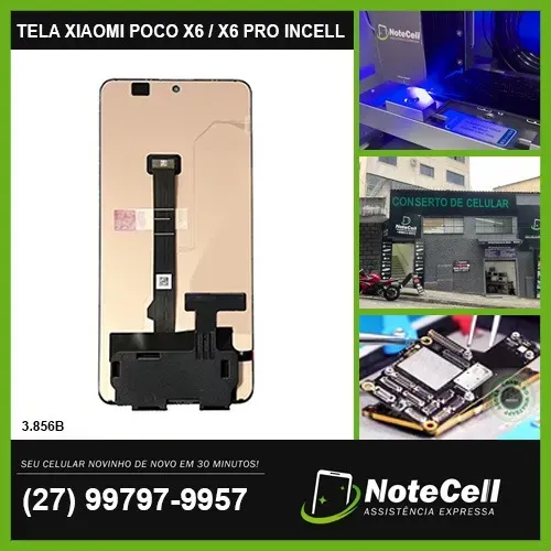 Tela Display Para Xiaomi Poco X6 / X6 Pro Incell Premium lcd 3.856B - Instalação Expressa