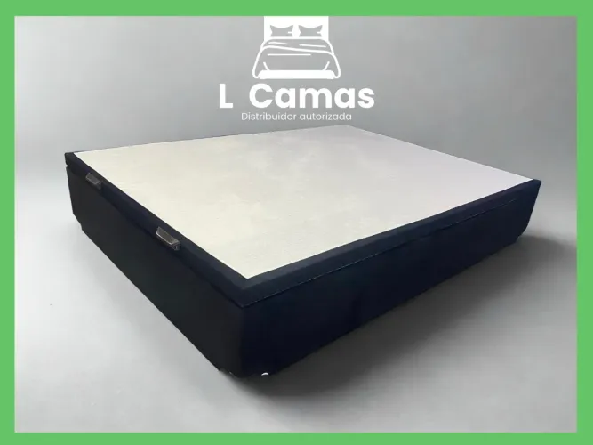 Baú Casal Preto Suede