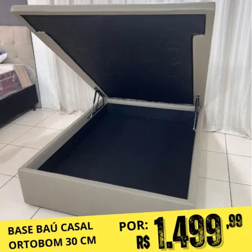 Base Baú Casal Ortobom Mega Oferta 