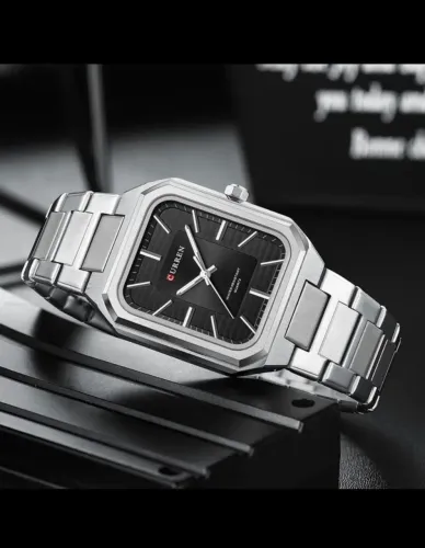 Relógio Curren em aço escovado 