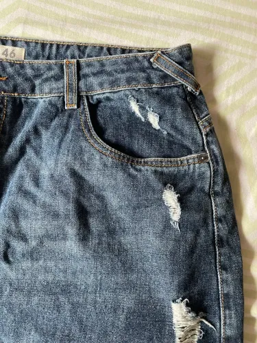Mini saia jeans tamanho 46