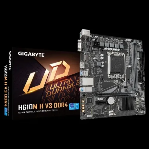 Placa MAE Gigabyte H610M H V3 1.0 Intel 1700 DDR4 - Matx - M.2 Nvme -vga/hdmi -Instalamos