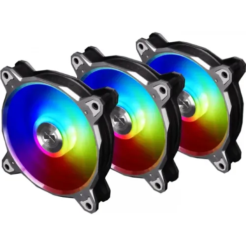 Kit 3 Cooler Fan 120mm Lian Li Bora Digital Space Gray RGB - WZetta