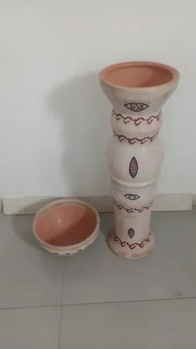 Conjunto de vasos de barro